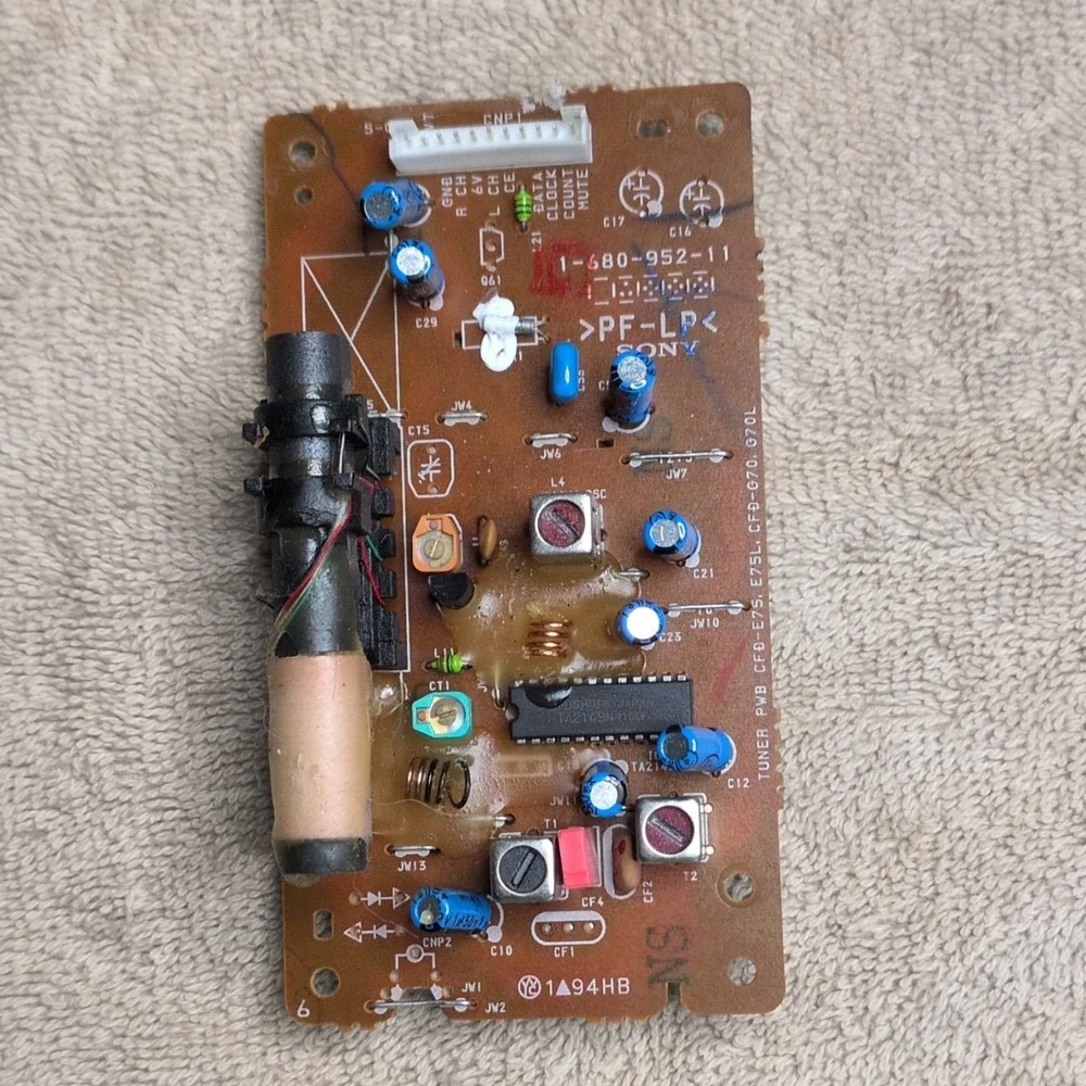 Sony Tuner PWB PF-LP PCB Circuit Board Assy MPN 1-680-952-11 for CFD-G70